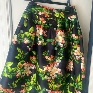 High waisted A Line Flowery Bell Skirt - NWT